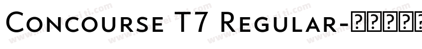 Concourse T7 Regular字体转换